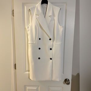 White Blazer Dress